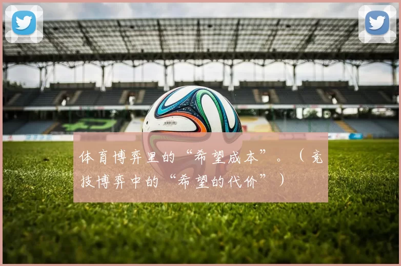 体育博弈里的“希望成本”。（竞技博弈中的“希望的代价”）